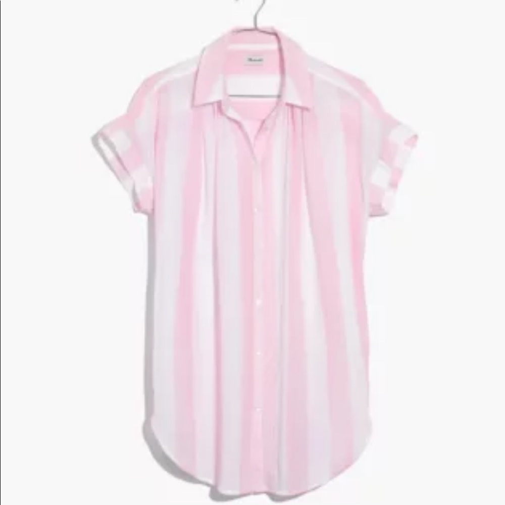 Madewell Central tunic shirt in Cara stripe